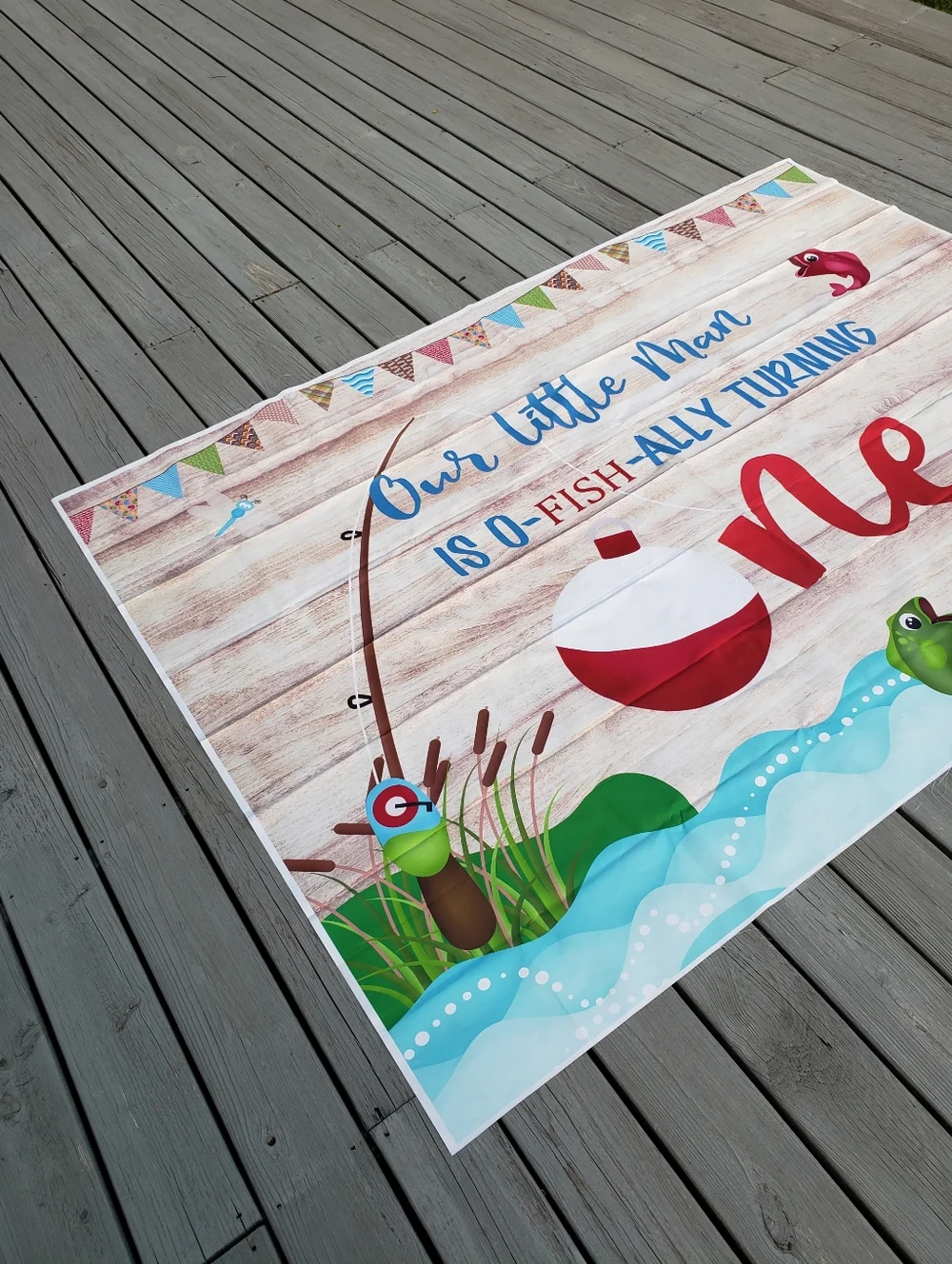 1st Birthday Backdrop & Fish Net Bundle 59.5